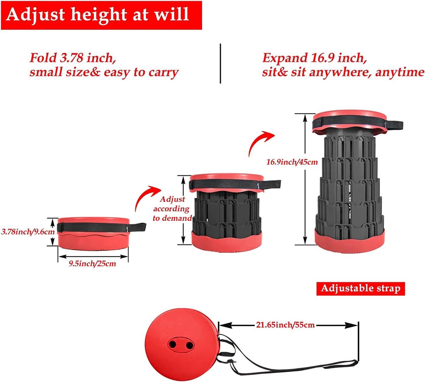 Telescopic Folding Stool