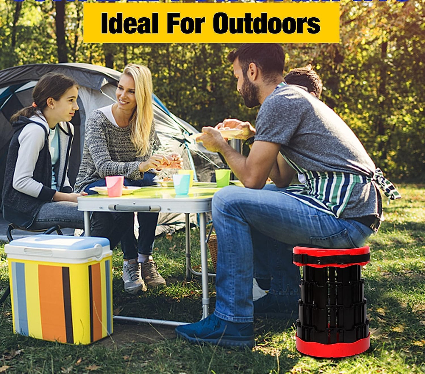 Telescopic Folding Stool