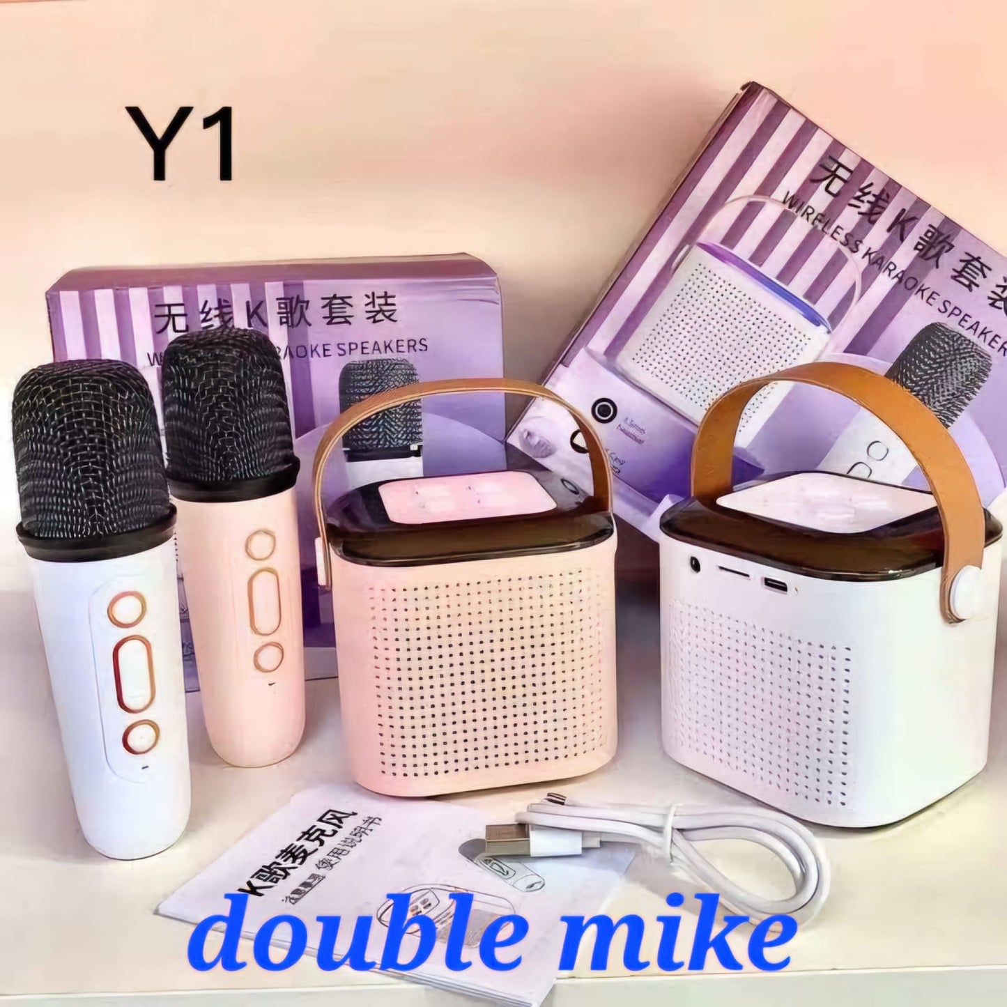 2 MIC Y1 Karaoke Speaker