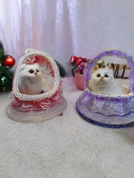 CAT BASKET WITH LIGHT