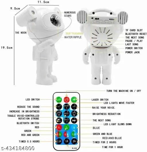 Astro Galaxy Projector with Speaker